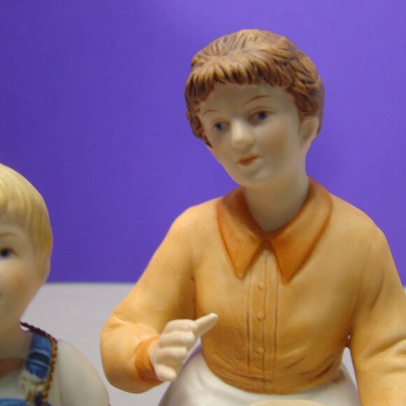 VTG 1985 Homco Home Interiors Denim Days Danny's Mom Bisque Figurine w/Tag 1511 - Picture 16 of 16